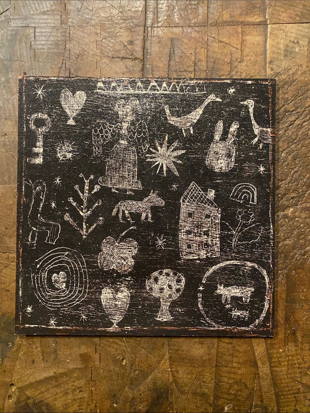 Sugarboo & Co. - Chalkboard Style Folk Art  - Black & Cream Illustrations